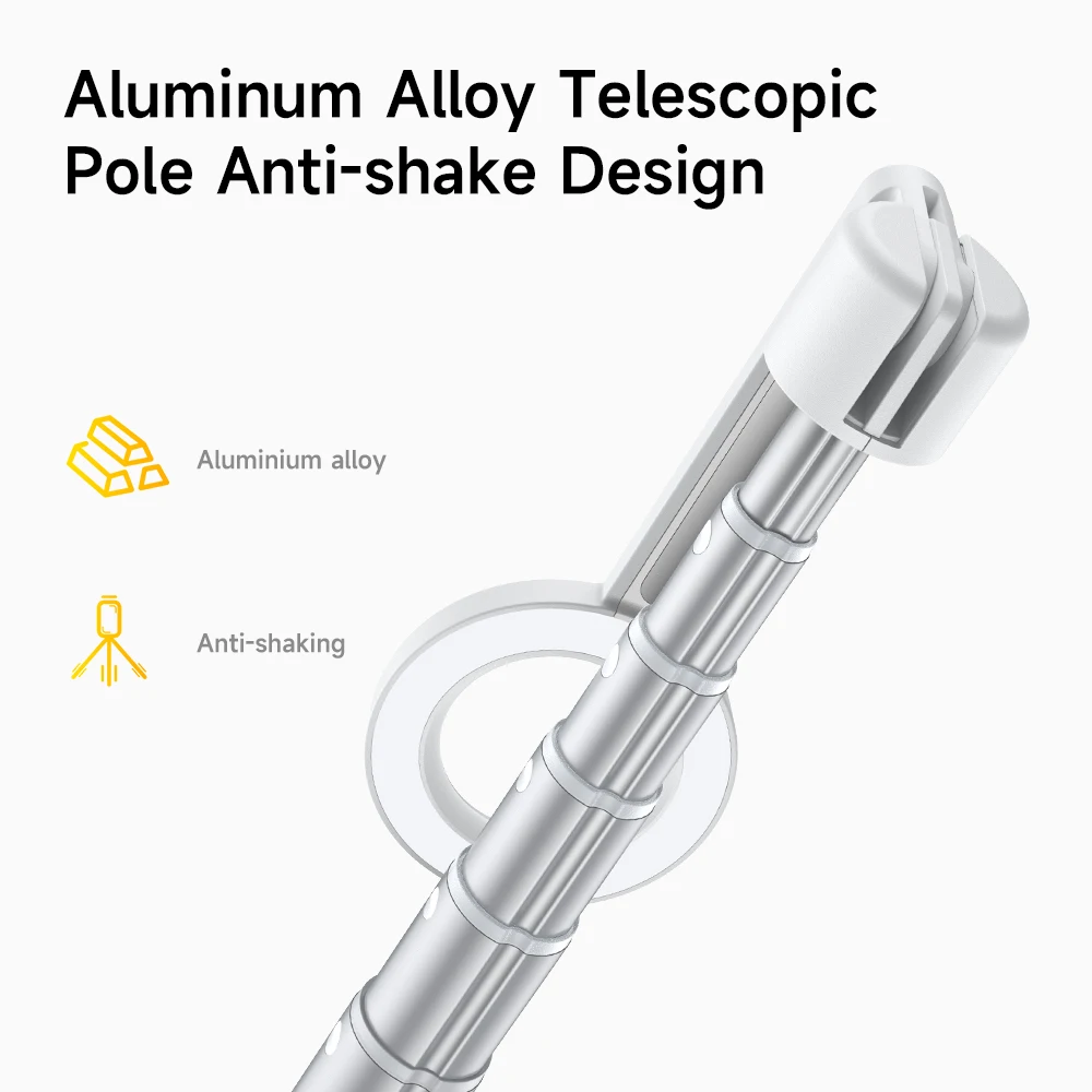 Selfie Stick Tripod 54-Inch Portable Travel Stand MagSafe 360&deg; Rotation Anti-Shake For iPhone Samsung Huawei