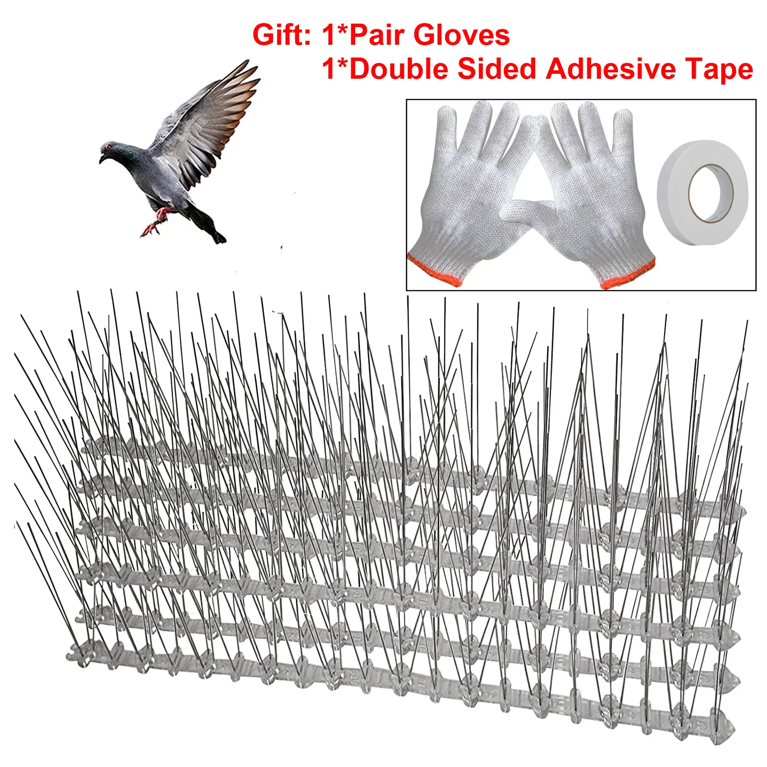 Filet Anti Pigeon Balcon Leroy Merlin Pics à oiseaux flexibles, dissuasion Durable des pigeons, pointe en acier  inoxydable, répulsif anti oiseaux | AliExpress