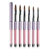 BQAN 2#4#6#8#12# Purple Pearl Nail Brush Acrylic Nail Kolinsky Brush Kolinsky Acrylic Brush For Nails Acrylic Liquid Powder 3