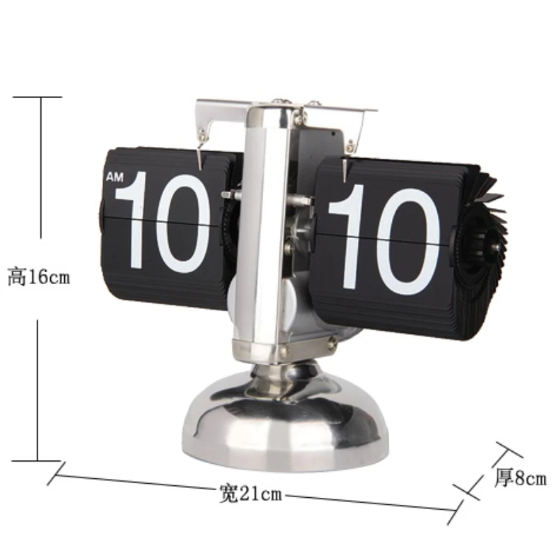 Vintage Flip Page Clock Automatic Page Turning Quartz Time Clocks Decor for Home Bedroom Office Desktop Decoration digital clock weather clock lcd digital clock digital desk clock digital table clock mini desk clock mini weather clock flipping clock retro desk clock retro telephone alarm clock