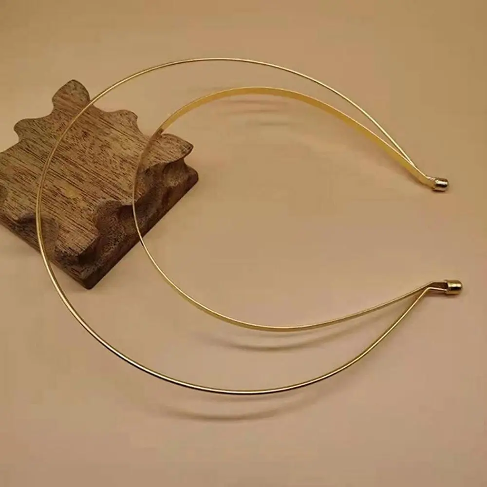 Goddess Angel Gold Multi-layer Halo Hair Crown DIY Base Headband Bridal Wedding Hair Hoops Hair Accessories Halloween Headwear