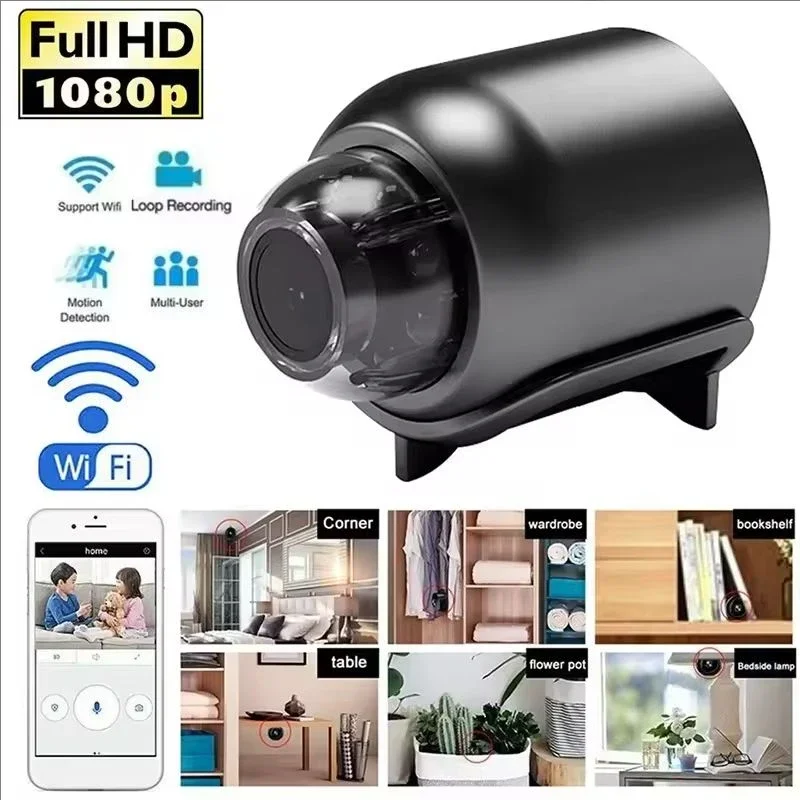 X5 Mini Camera 1080P HD Wifi Wireless Night Vision Motion Detection Video Camera Home Security Camcorder Audio Video Recorder 2