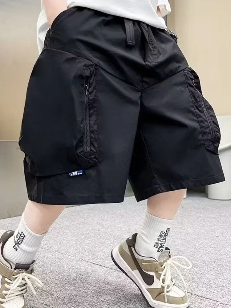 Five piece pants Japanese style versatile spring children's pants ins trend minimalist Harajuku popular lazy new style