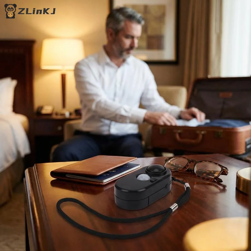 1Pc 휴대용 미니 모션 감지기 알람 120DB 사이렌 SOS 손전등 LED 라이트 보안 여행 홈 어린이 안전 개인 경보