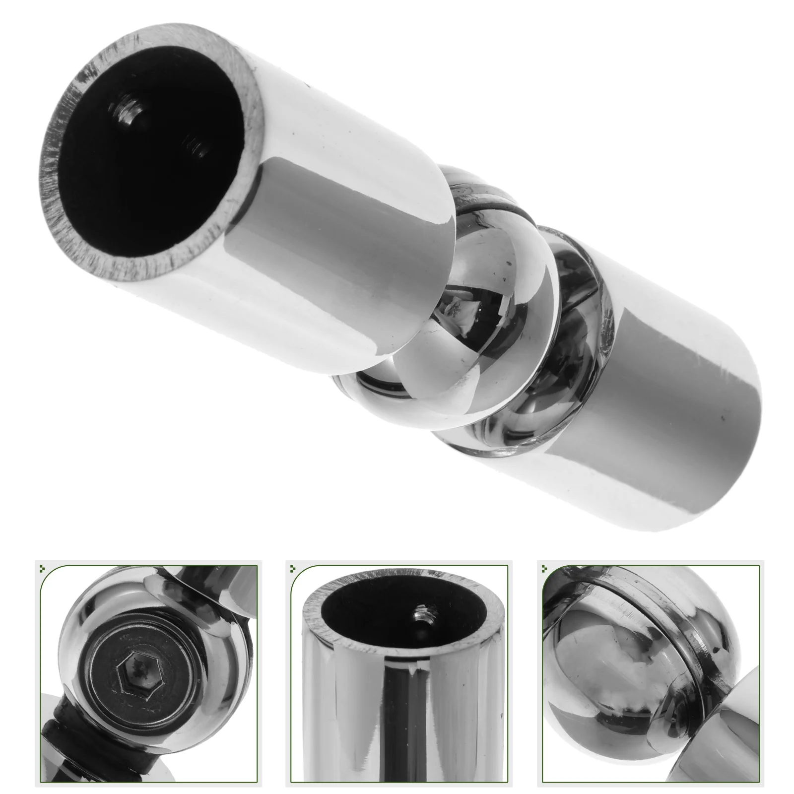 Universal Corner Curtain Rod Connector Elbow Window Rods Curved Shower Adjustable Black Curtains for Connection Hinged 2