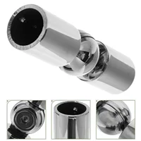 Universal Corner Curtain Rod Connector Elbow Window Rods Curved Shower Adjustable Black Curtains for Connection Hinged 2