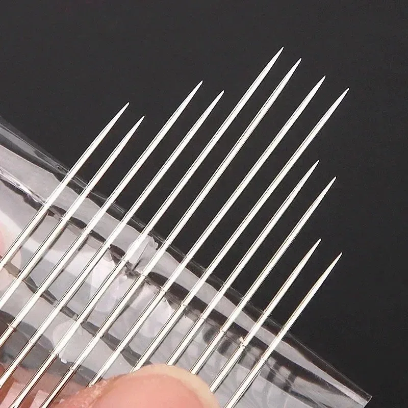 Side Hole Blind Sewing Needles Stainless Steel Elderly Self Threading Needle Household DIY Jewelry Beading Needle Thread