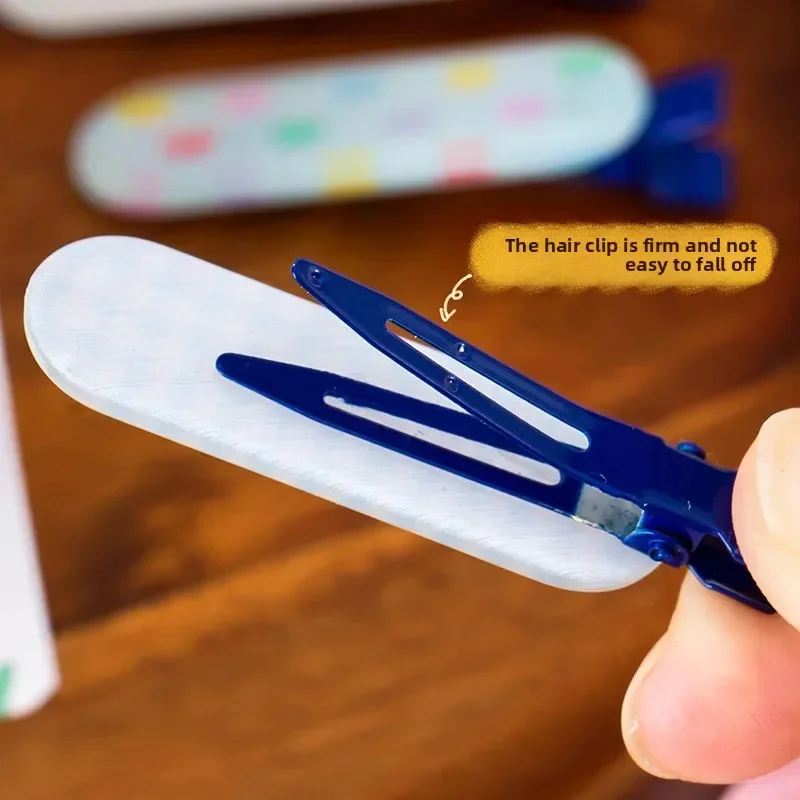 Textured Hair Clip Set - BB Clip Three Pack Forehead Girl Heart Side Fringe Hairpin Professional Salon Partition