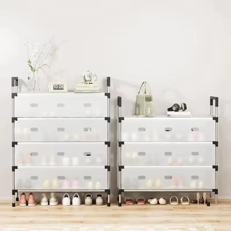 Dustproof Shoes Rack Shoes Shelf Diy Assemble Space-Saving Shoe Cabinet - 6 Layer