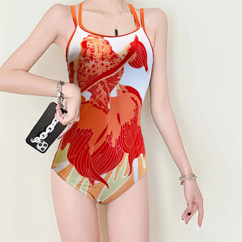 Sexy Einteiliger Badeanzug Damen Sport Bademode Bauchkontrolle Badeanzug Tanga Monokini Training Abnehmen Yong Girl Beachwear – Detail 14