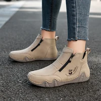 New Spring Women Ankle Boots Outdoor Casual Walking Boots Fashion Comfortable Women's Shoes High Top Autumn Women's Sneakers - Image 4