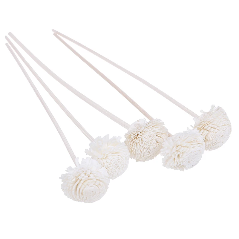 5pcs 22cm Daisy Flower Rattan Reeds Fragrance Diffuser Non-fire Replacement Refill Sticks Home Decoration