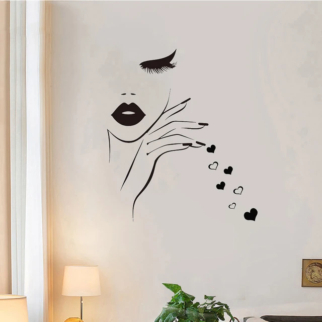 Beauté Salon d'ongles Sticker mural Décoration murale Art Décalcomanies  Ongles Salons de manucure Décoration Accessoires Autocollants Art Mural - 