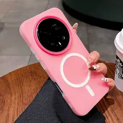 Enhanced Jelly Magnetic Shockproof Case with Skin - Friendly Feel for Huawei Nova 15 Max (Rose red)