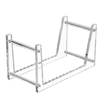 레코드 레코드 보관 랙, 블랙 투명 아크릴 레코드 거치대 스탠드 최대 100 LP 앨범 쇼케이스, 레코드 컬렉션