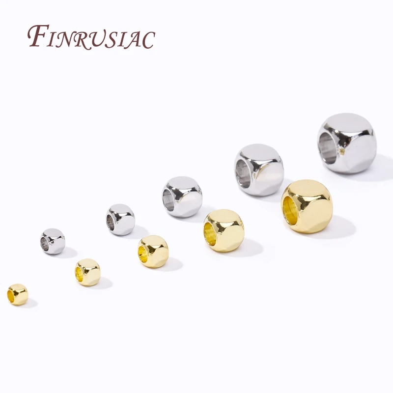 Gold Square Spacer Beads 2