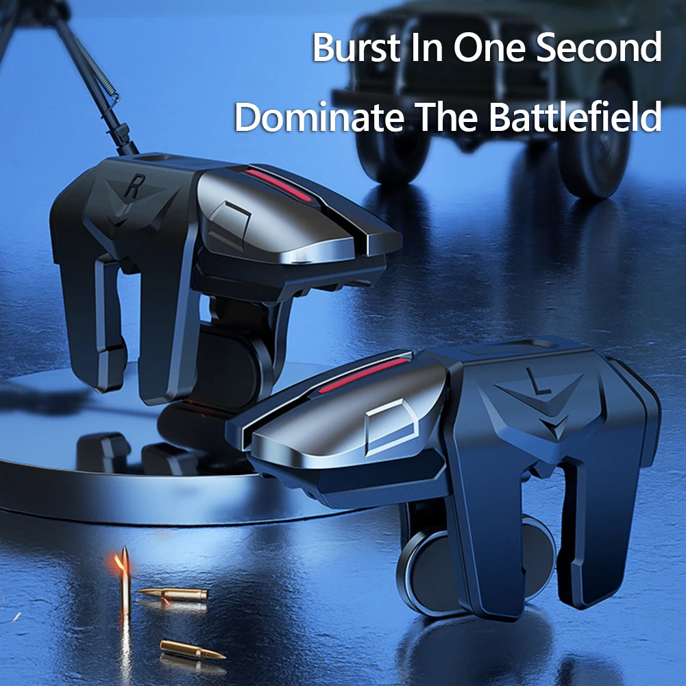 1-3Pairs G21 Mobile Phone Game Trigger Gamepad Joystick 6 Finger Aim Shooting L1 R1 Key Button Game For PUBG Game Controller