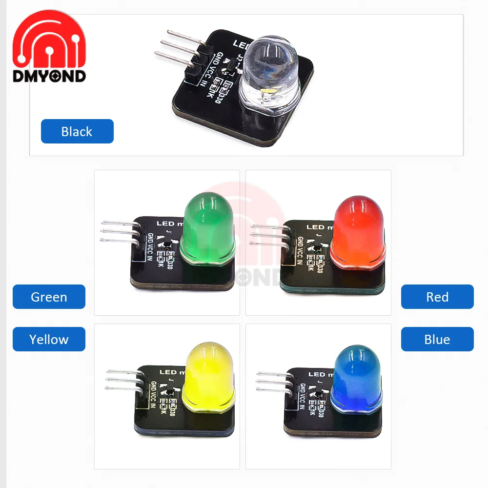 LED Modules LED Module LED Light 10mm Light-emitting Indicator DC3.3V-5V Sensor