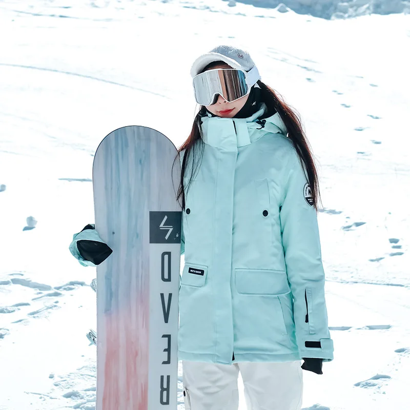 MUTUSNOW Skiing Jackets Winter Outdoor Sport Snow Tops Breathable Waterproof Women's Ski Jacket Snowboard Cotton Coat