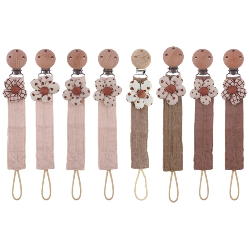 Wooden Clips for Baby Soother Pacifier Chain Holder Clips Baby Chain