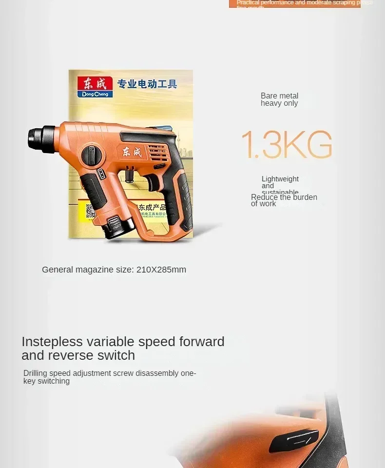 Small and Lightweight Lithium-Ion Impact Drill for Home Use - Eastinto Electric Hammer Drill 6
