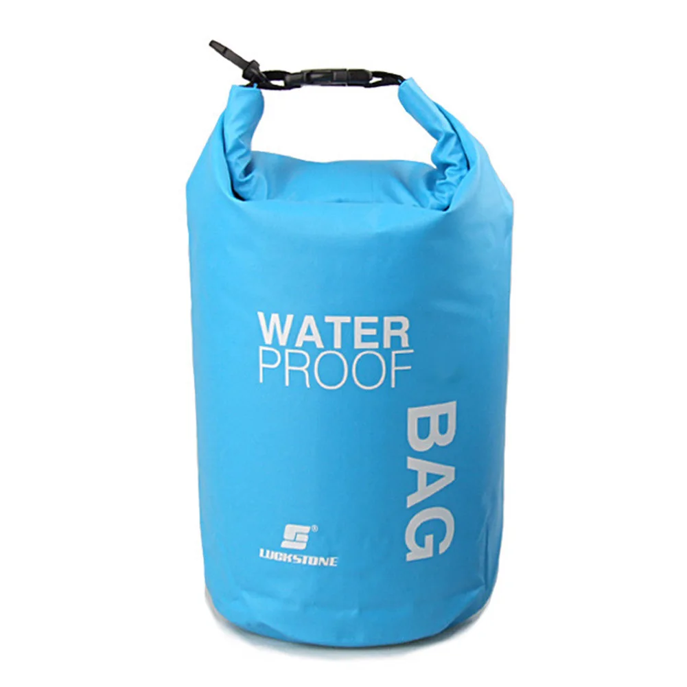2L-15L PVC Waterproof Dry Bag Pocket Outdoor Diving Foldable Storage Beach Swimming Bag Rafting River Ocean Backpack