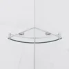 Bathroom Shelves, 2-Tier Bathroom Glass Corner Shelf Wall Mounted ,Tempered Glass Shelf for Storing Shower Gel/Soap-C 3