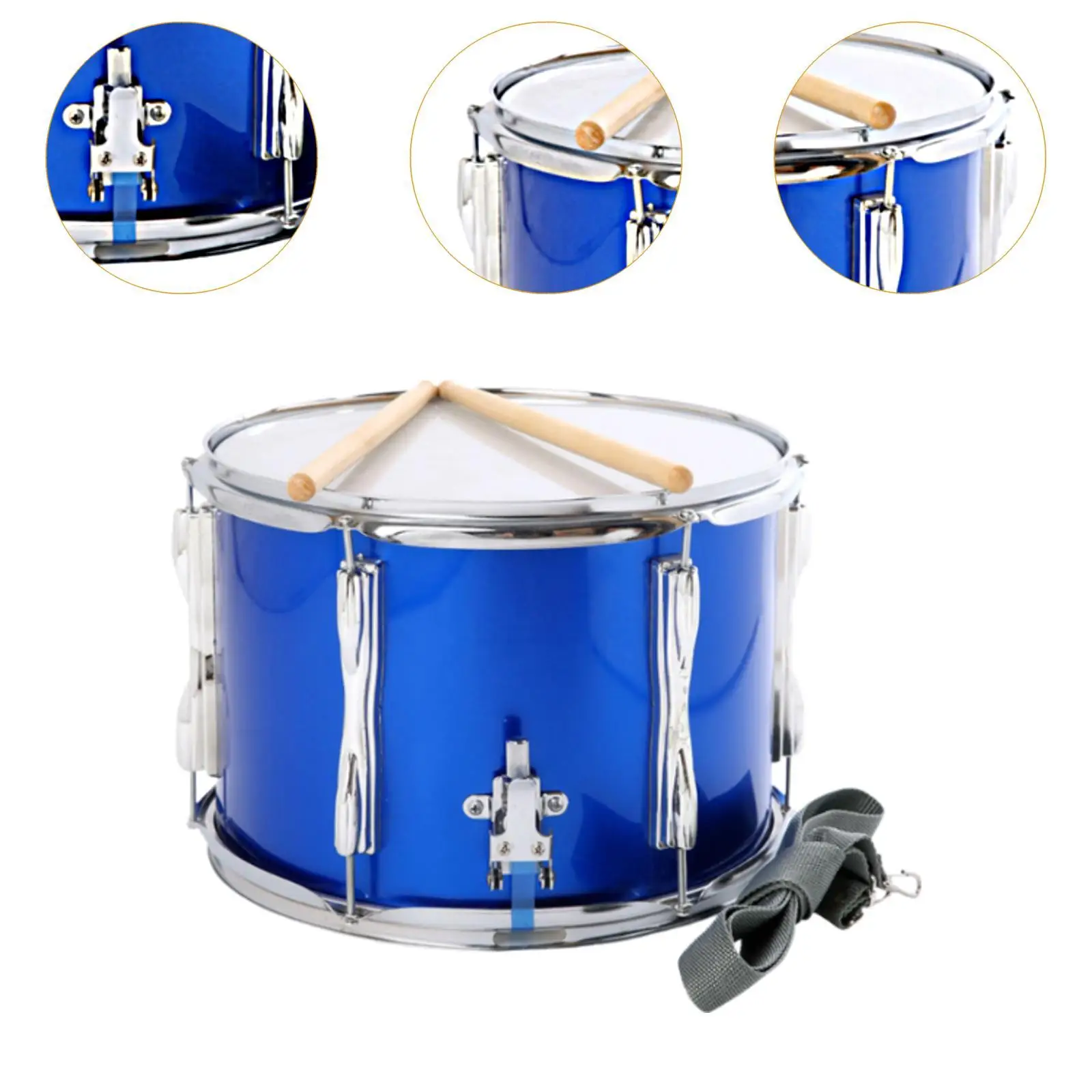 13" Snare Drum Portable Percussion Instrument for Children Kids Boys Girls