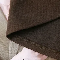 High Waist Woolen Skirt Women Long 2024 Autumn Winter Plus Size Women Clothing Elastic Waist A Line Brown Or Black Skirt Women - Image 6