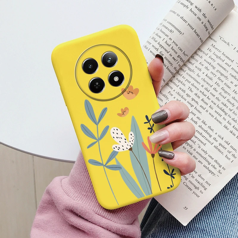 Cute Heart Flower Soft Silicone Matte Protective Back Cover s - Cartoon Design