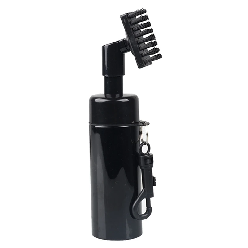 

1 Piece Professional Golf Brush Can Hold Water Clean Golf Ball Club Putter Accessories With Key Chain Replacement Parts Black
