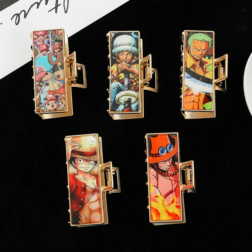 

Hot selling anime with the Pirate King hairpin, Luffy, Asolong, and the same model with a large grabbing clip on the back of the