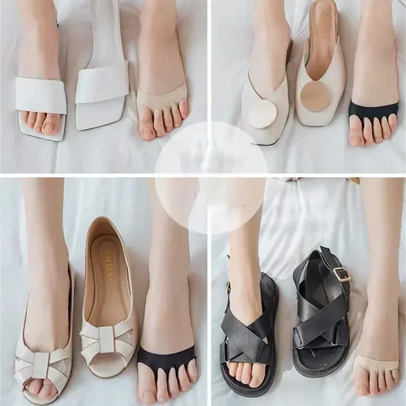 Five Toes Forefoot Pads for Women High Heels Half Insoles Calluses Corns Foot Pain Care Absorbs Shock Socks Toe Pad Inserts shoe insoles forefoot pads toe pads forefoot cushion