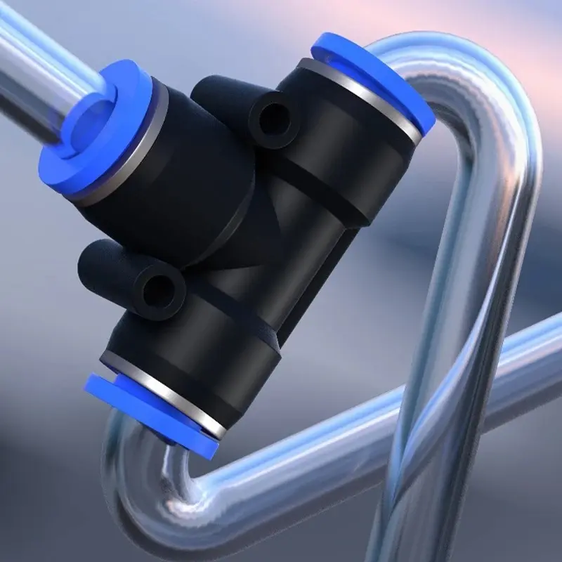 Pneumatic Fittings Quick Connector Air Hose Tube Connectors Plastic PU PY 4mm 6mm 8mm 10mm 12mm Push Into Pluglug - Image 2