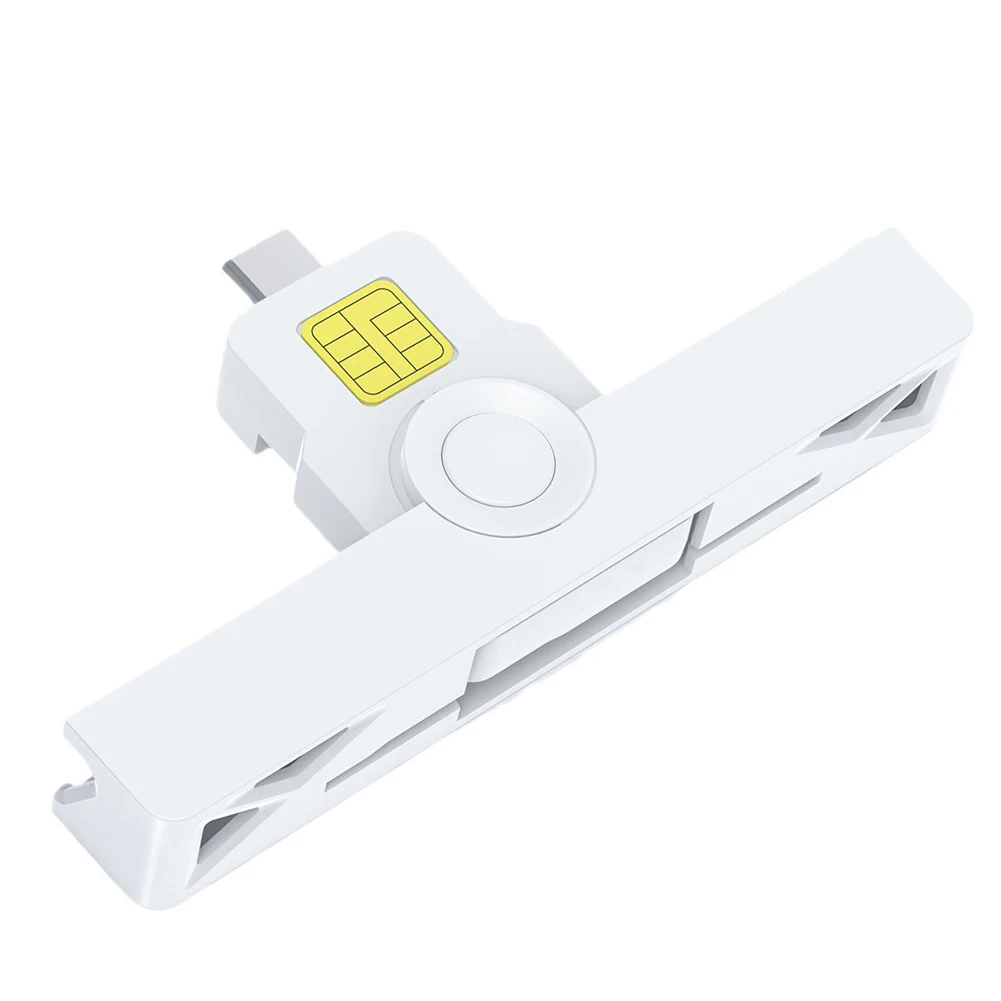 ID CAC 카드 리더 USB 공용 액세스 CAC 휴대용 스마트 카드 리더, 디지털 인증서 보안용 USB2.0 C타입