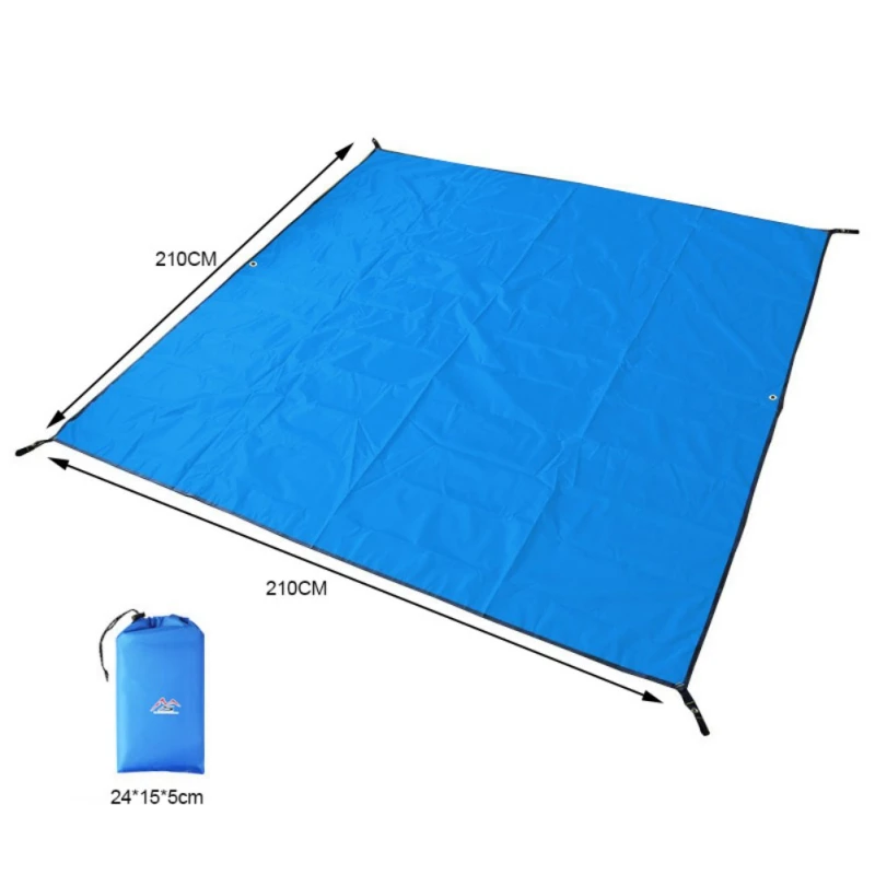 210D Picnic Mat Floor Seat Water Proof Four Corner Reinforcement Oxford Cloth Tent Moisture-proof Mats Multifunctional