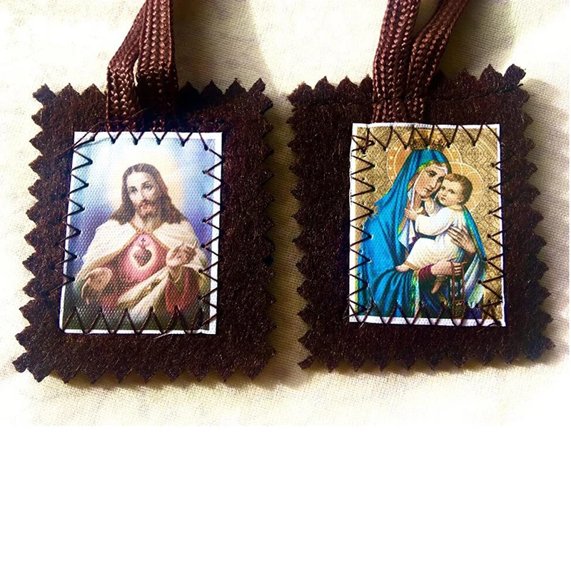 Our Lady of Mt. Carmel Sacred Heart Necklace 3