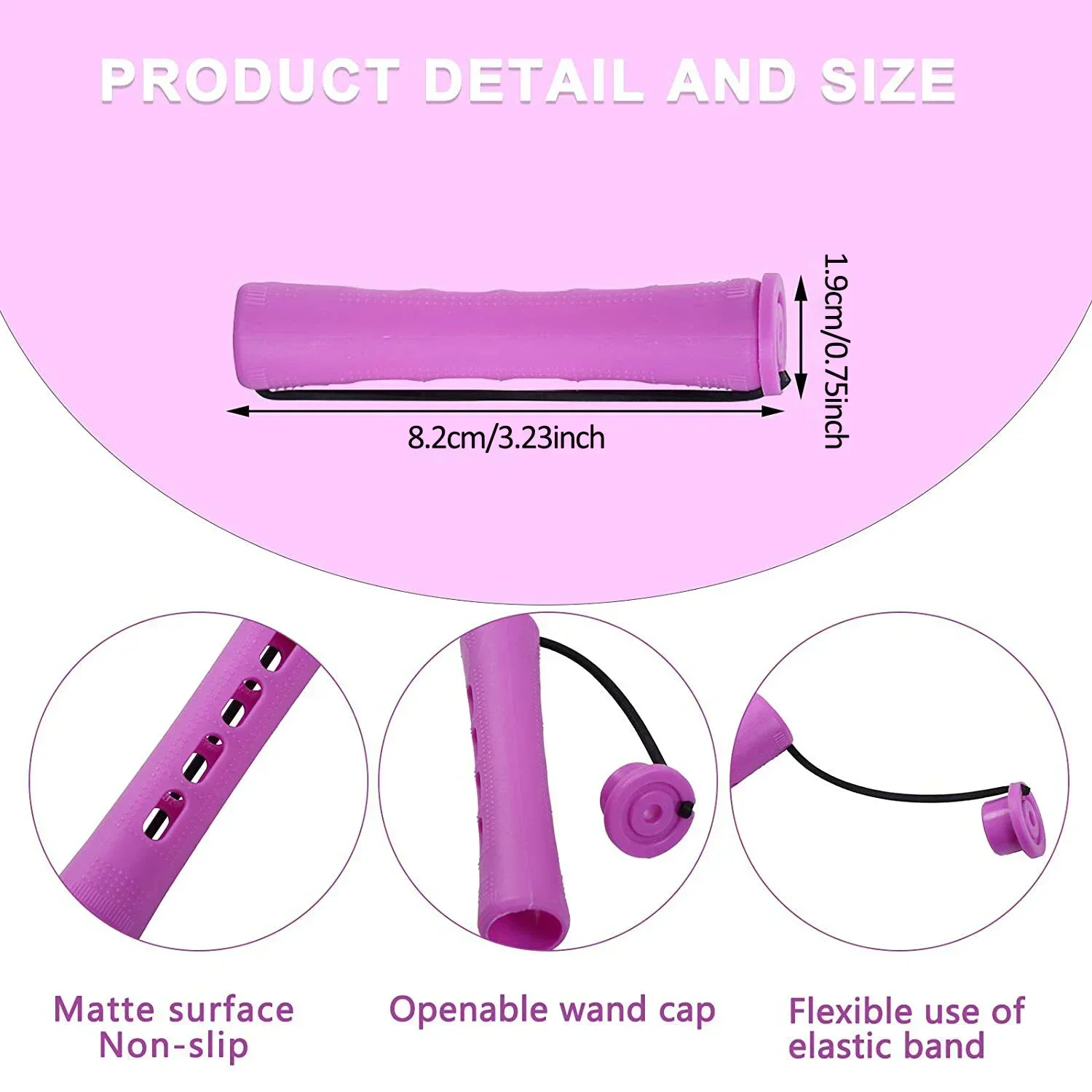 10pcs Hair Curlers Perm Rods Heatless Short Cold Wave Rods Hair Curler Perming Curling Rollers Curling Rollers hair styling tool hair curling tools