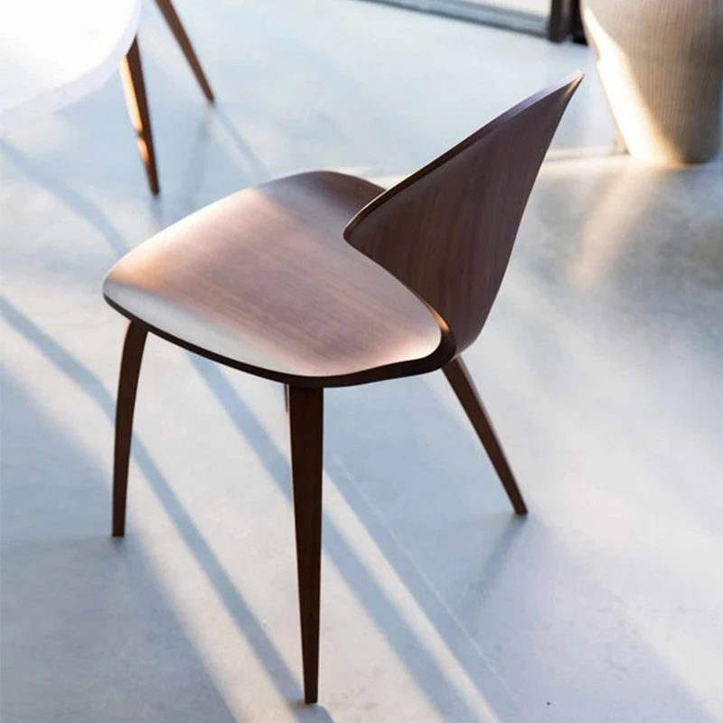 

Wood Platform Backrest Desk Dining Chairs Relaxing Living Room Dining Chairs Lightweight Moveis Para Casa Patio Furniture YX50DC