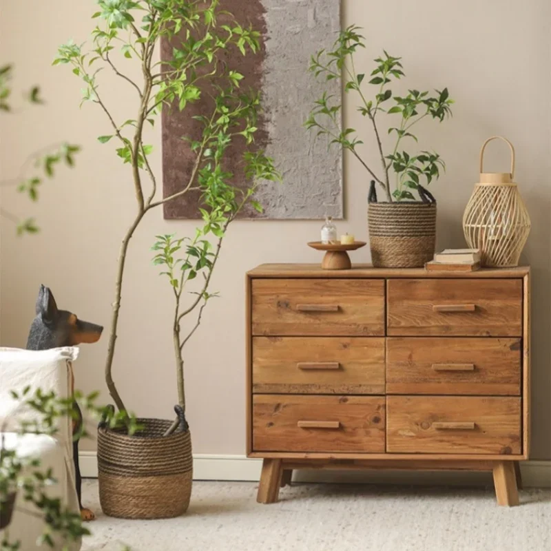 High Quality Wicker Basket For Planter Natural Flower Pot Bamboo Seagrass Woven Storage Baskets Toy Holders Home Garden Deco 5