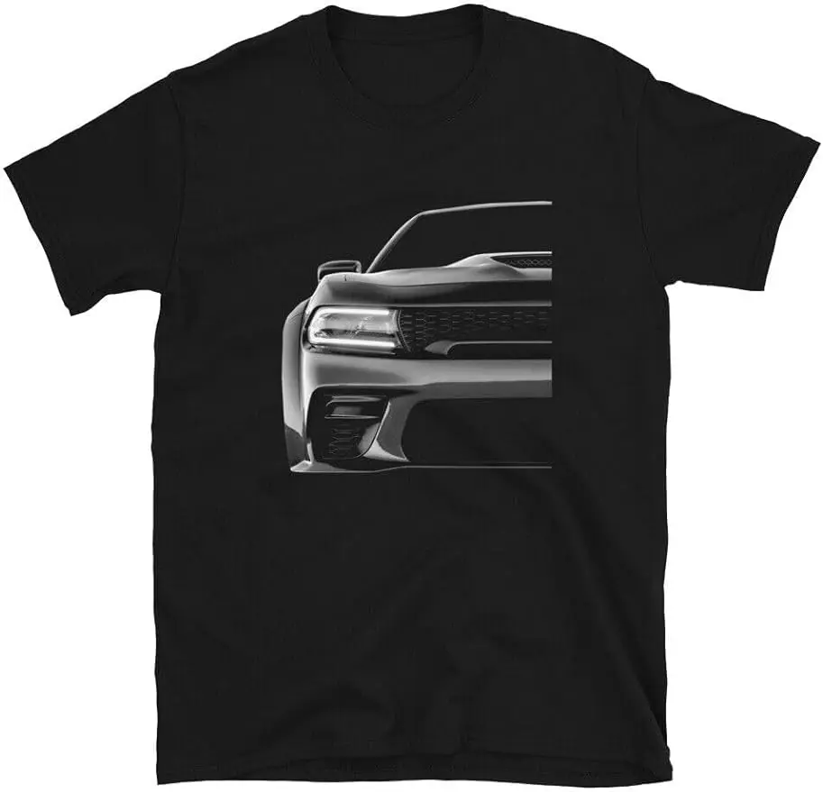 

Luxury Muscle Car Half Face Headlights Mens Tshirt Racing Automotive Tee for Men
