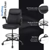 Tall Office Chair, Drafting Chair for Standing Desk, High Desk Chair with Adjustable Height and Flip-up Arm 4