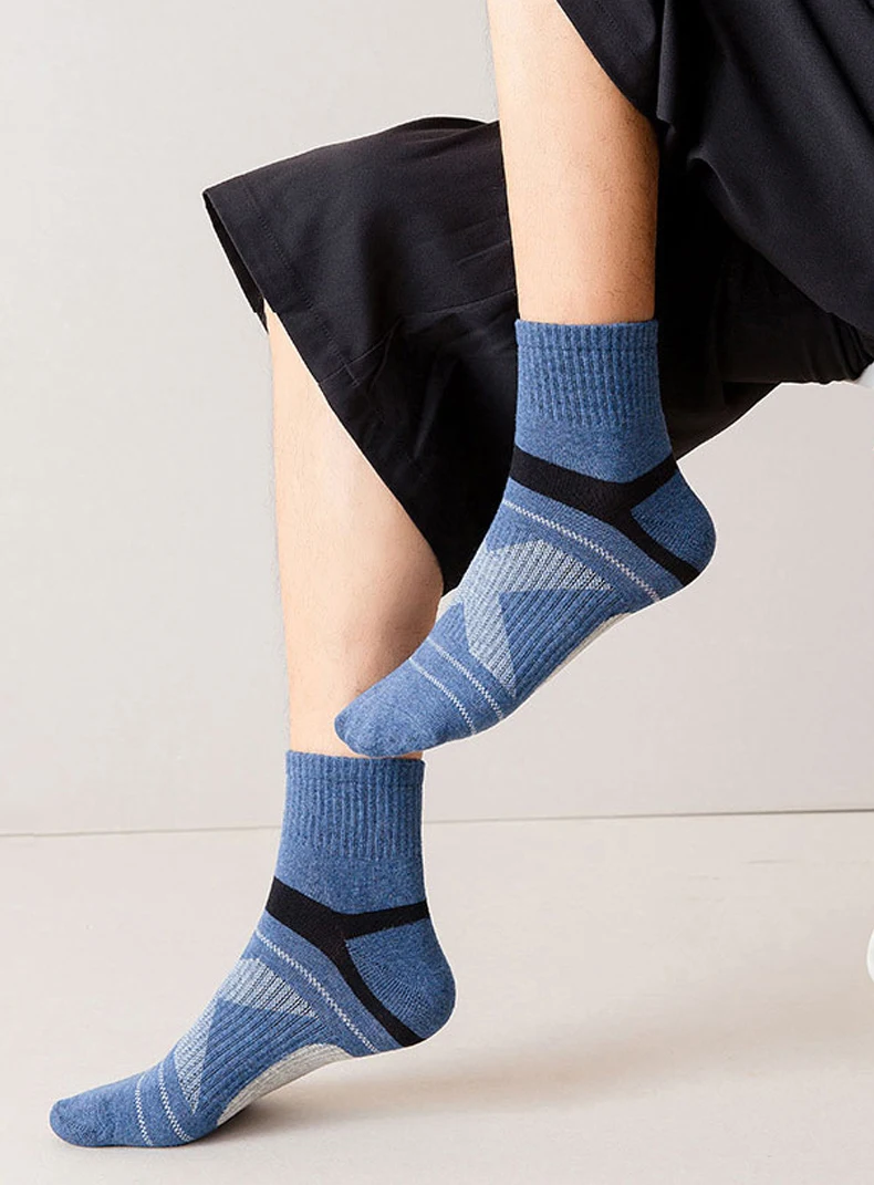 3 Pairs High Quality Men Cotton Black Sports Socks Casual Soft Running Summer Absorb Sweat Breathable Male Sock Sokken_voghion.com
