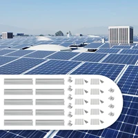 Ensemble de supports de montage pour panneaux solaires, 10 pièces, supports de panneaux solaires en aluminium pour montage sur toit, gain de place pour installer des panneaux solaires 3