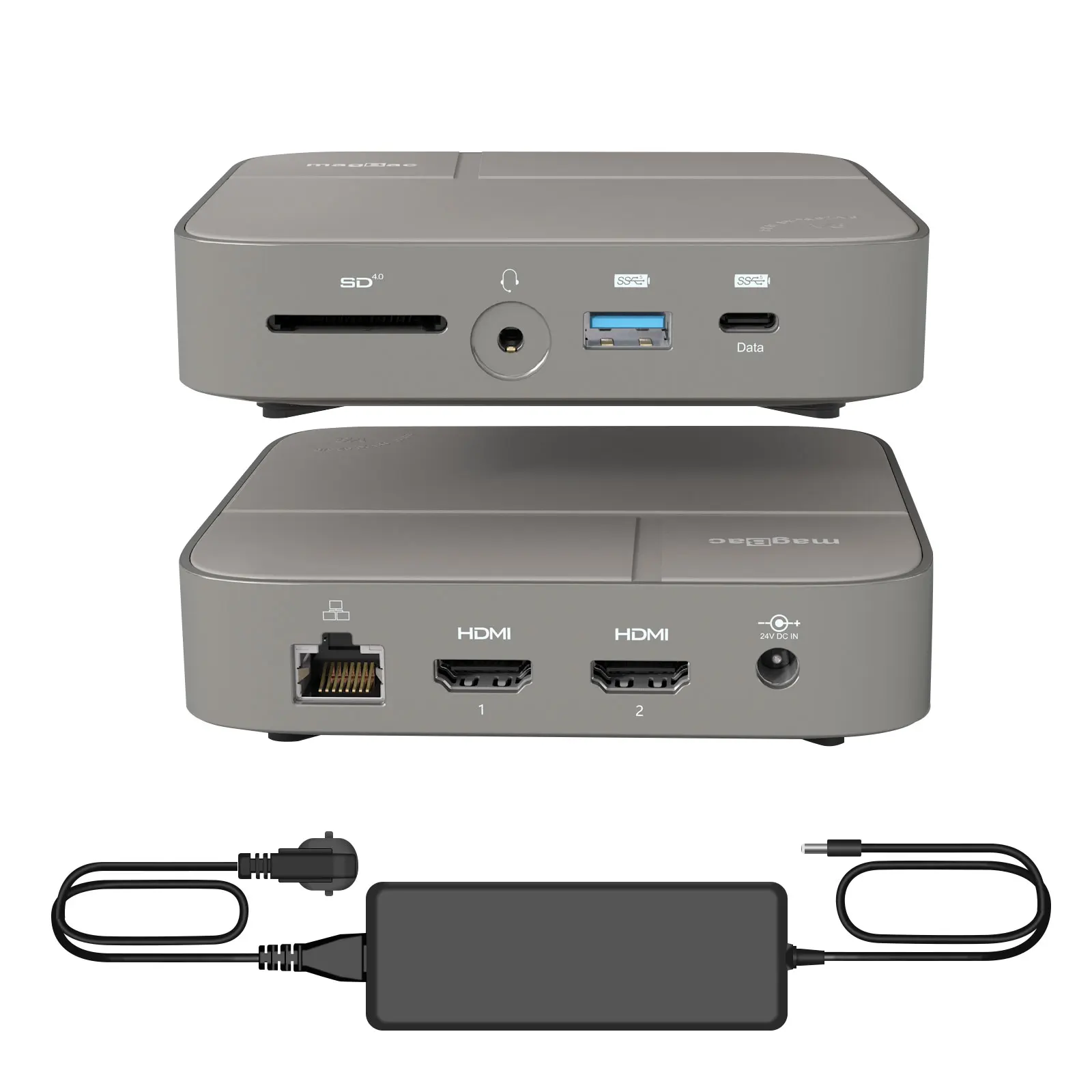 

Laptop Docking Station Type C to 2x HDMI Single 8K 30HZ or Dual 4K 60HZ USB C Hub for Thunderbolt 4/3 MacBook Lenovo Dell ASUS