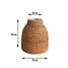 Nordic Style Rattan Vase,Japanese style Porcelain Flower Vases,Tabletop Plants Pot Terrarium for Plants Living Room Home Decor 6