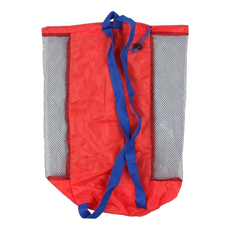Portable Beach Bag Foldable Mesh Swimming Bag for Children Beach Toys Basket Storage Bag Kids Outdoor Children Swimming Dry Sack