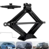 Car Scissor Jack 2T Auto Emergency Crank Lift Stand Labor-Saving Repair Tire Replacement Tool with Handle for Cars SUV Vehicles