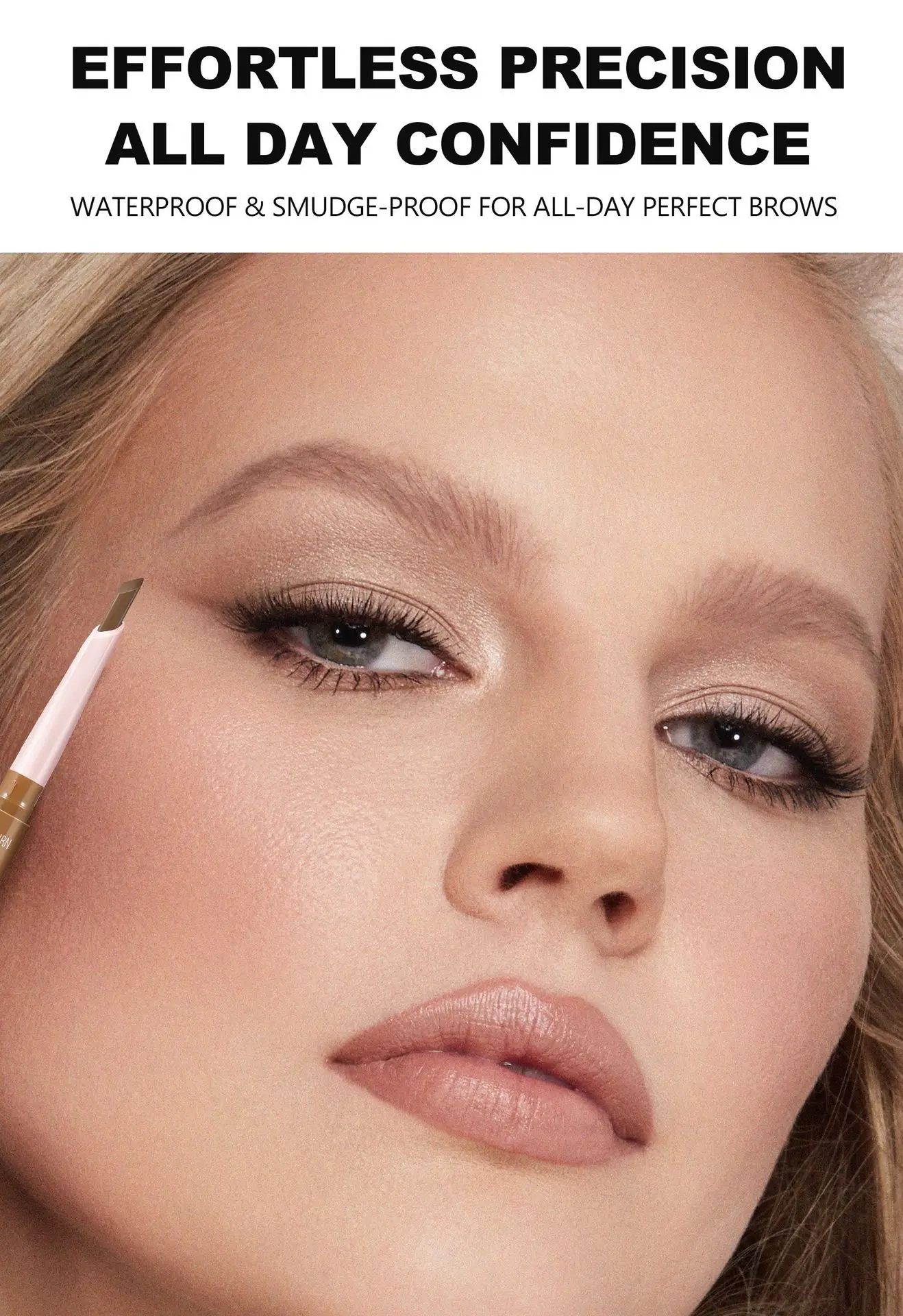 Description Picture 4 of item3D Natural Eyebrow Pencil Waterproof Double Head Thin Non Smudge Spiral Brush Perfect Brows Long Wearing Simple Application