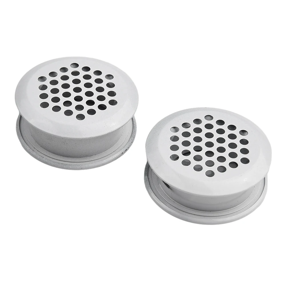 Air Vent Grille Air Outlet Fresh System Vent Grille Cabinet Stainless Steel Exterior Home Office 2pcs